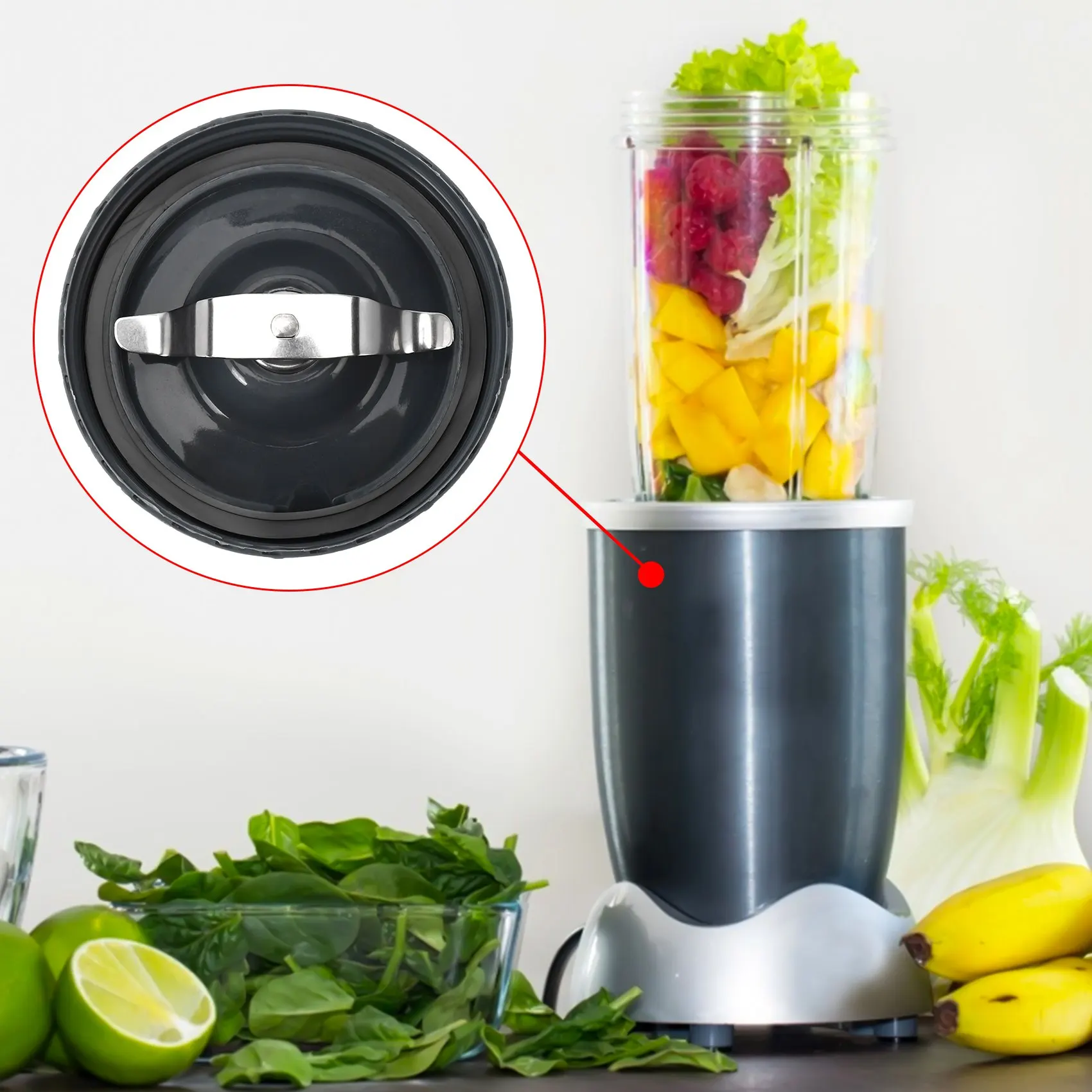 Запасная часть фрезерного лезвия плоского экстрактора для Nutribullet 600 Вт 900