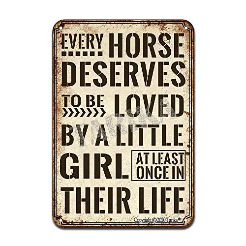 

Каждая лошадь, по крайней мере, стоит быть любимой маленькой девочкой, как только в жизни, железный постер, картина, жестяной знак, винтажный Настенный декор f