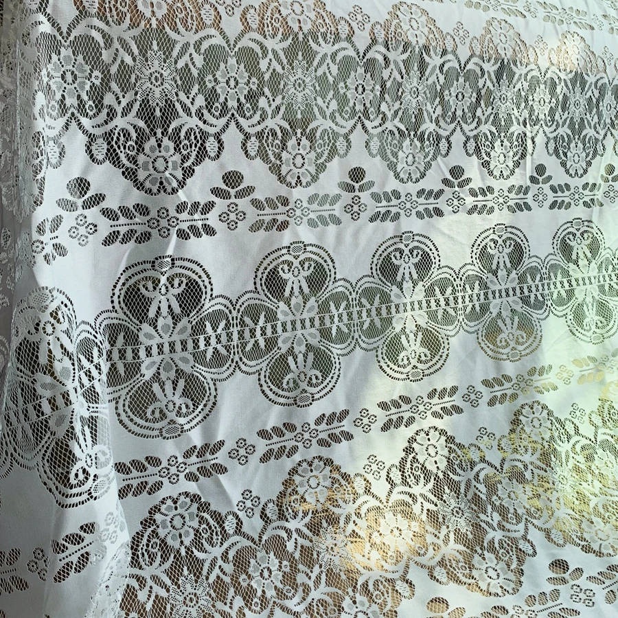 

Белая кружевная ткань с бабочками, декоративное кружево, 2 ярда, новинка 2022