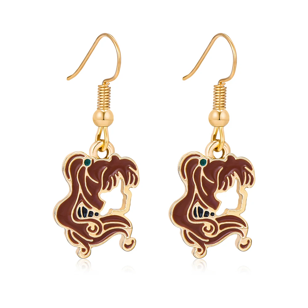 Висячие серьги с аниме Сейлор Юпитер Нептун ювелирные изделия из мультфильма для