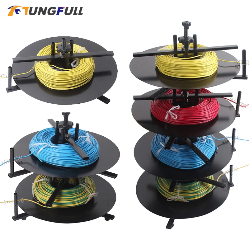 

Wires Feeder Tools 1 to 4 Layer Rotary Cable Coil Feeding Machine Cable Rotating Disc for Wires Stripping Cutting Machine