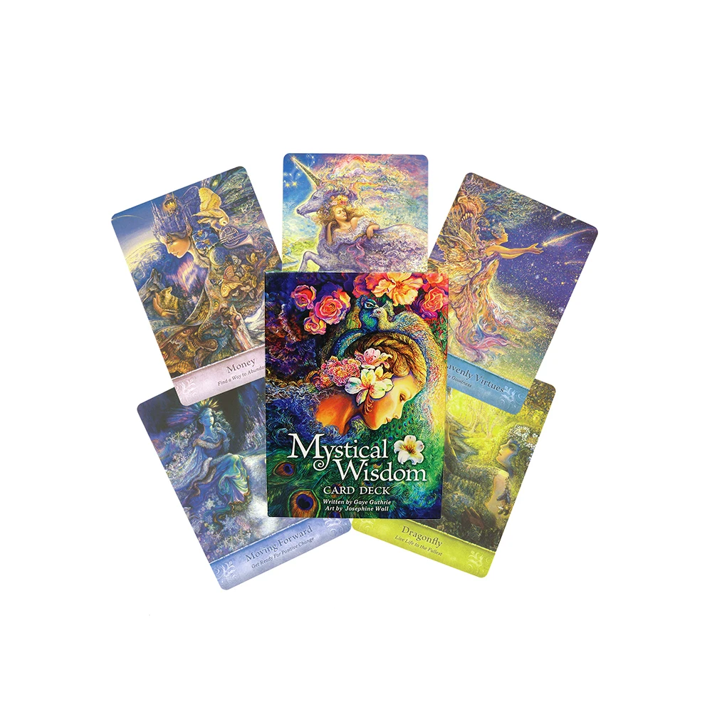 

New 39 Decks Mystical Wisdom Divination Oracle Cards Deck Mysterious Fate English With Guidebook Tarot Cards for Beginners