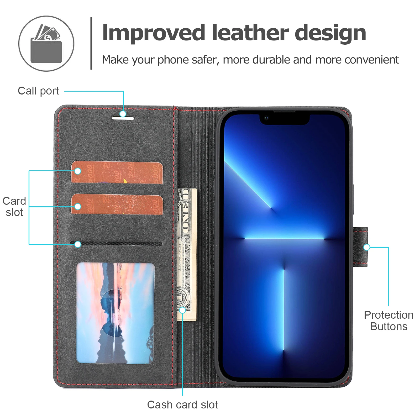 

Luxury Magnetic Flip Leather Case for Realme V23 Q5i GT Neo 3 9 V25 X7 Pro C17 C25 C15 8 V13 V11 Q3S T Wallet Card Holder Cover