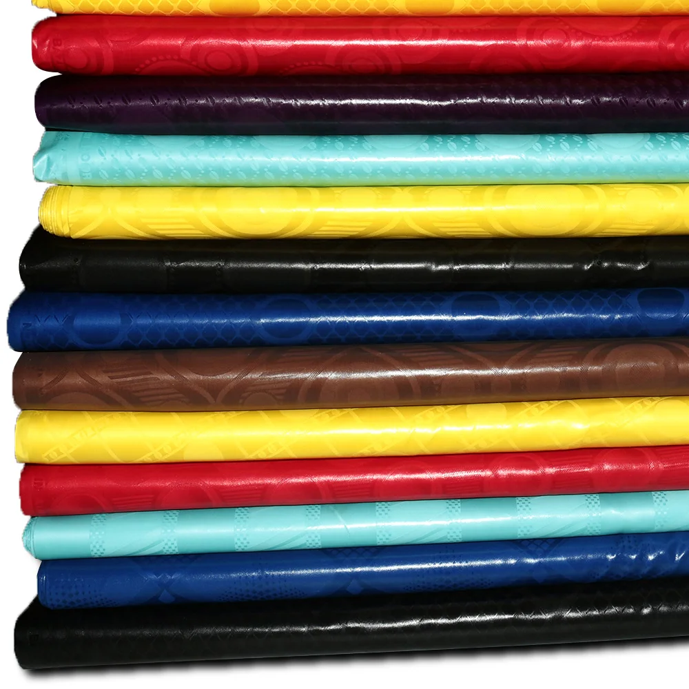 Морская парча хлопковая жаккардовая ткань Shadda оригинальная Bazin Riche Austria