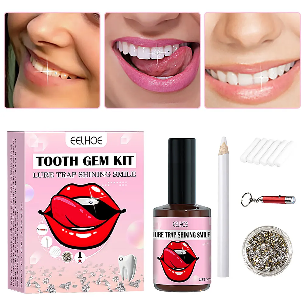 

Diamond Tooth Gems Crystal Ornament Jewelry Kit Dental Oral Teeth Curing Light