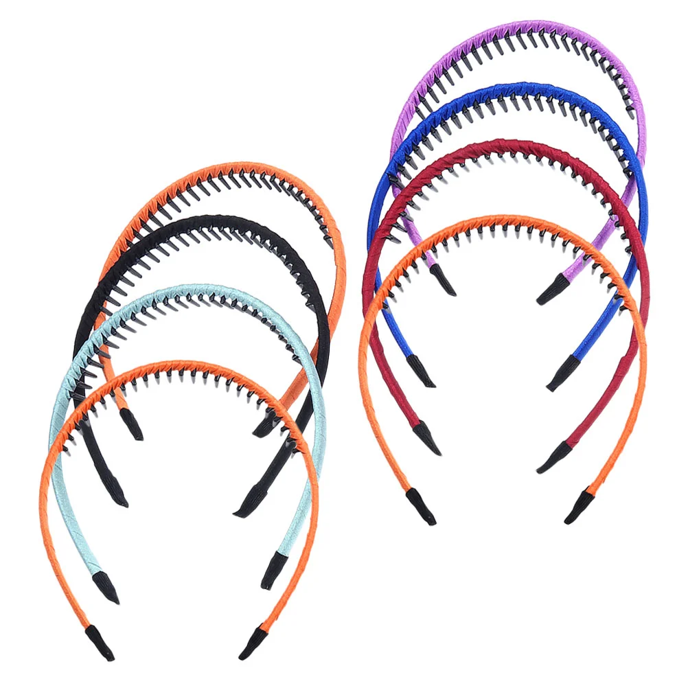 

Headbands Hair Teeth Simple Hoops Women Comb Non Slip Plain Headband Womens Thin Cloth Craft