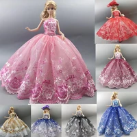 16 bjd doll clothes floral wedding dress for barbie clothes for barbie dollhouse accessories princess outfits gown toys 11 5