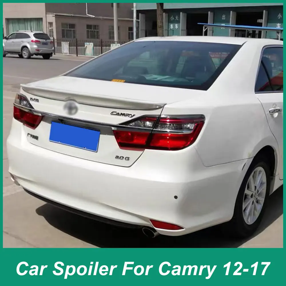 

Suitable for Toyota Camry 2012 13 14 15 16 17 ABS Plastic Car Parts Rear Iuggage Compartment Iid Spoiler Fender Tail Pressing