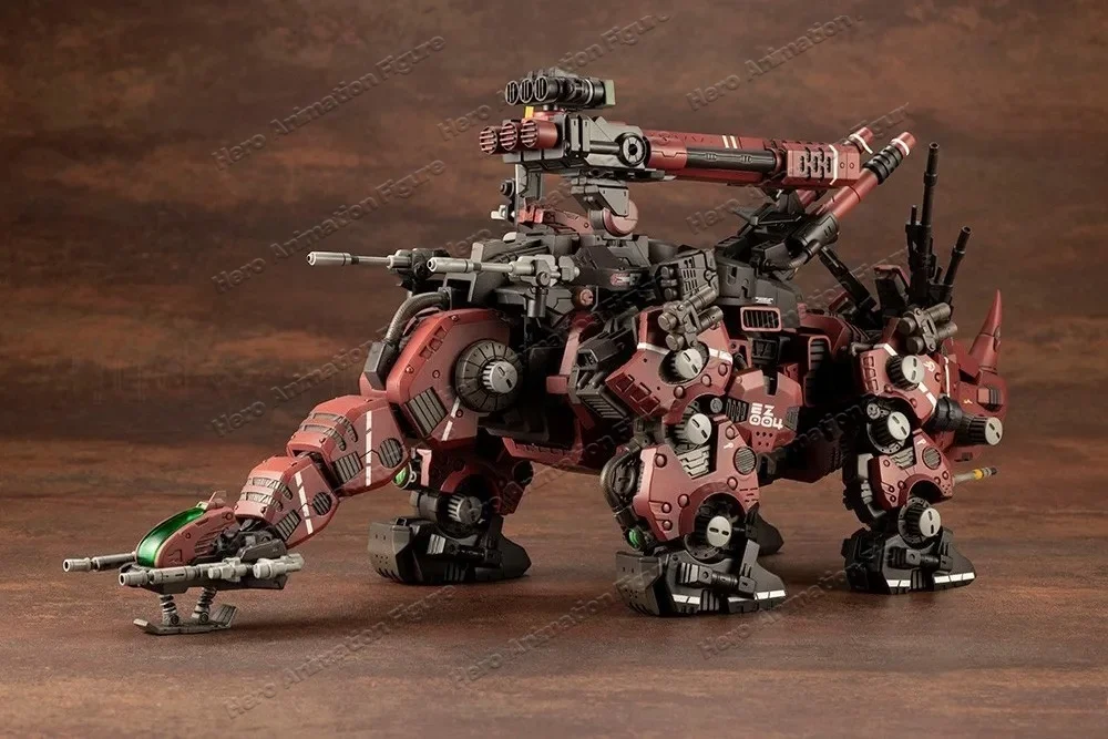 Фото В наличии KOTOBUKIYA ZD183 EZ-004 ZOIDS Red DARK HORN Red and Black Triceratops, сборная модель, игрушка, коллекционный подарок №5