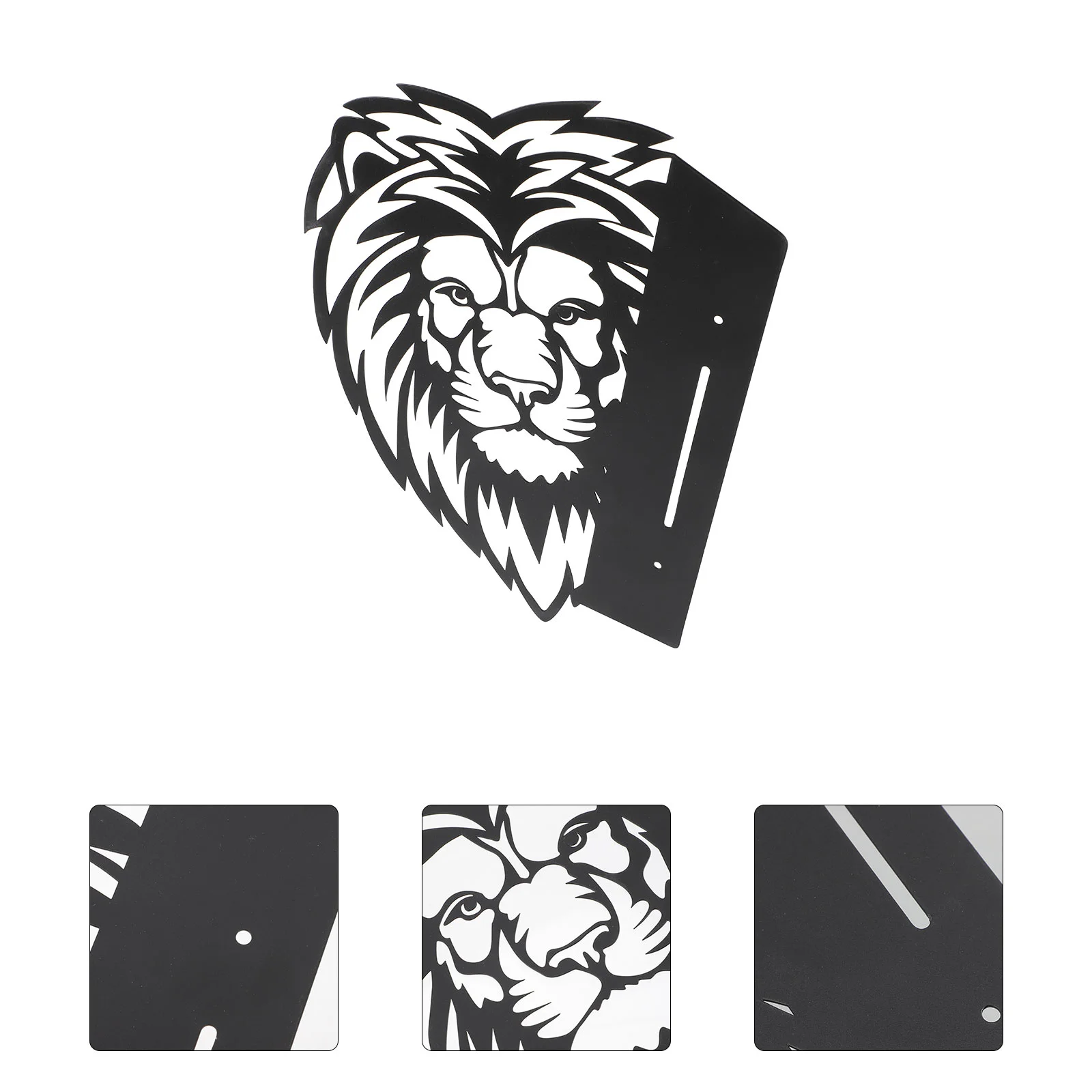 

Vivid Decorative Metal Delicate Wall Pendant Iron Lion Sculpture Lion Wall Ornament Lion Wall Decor