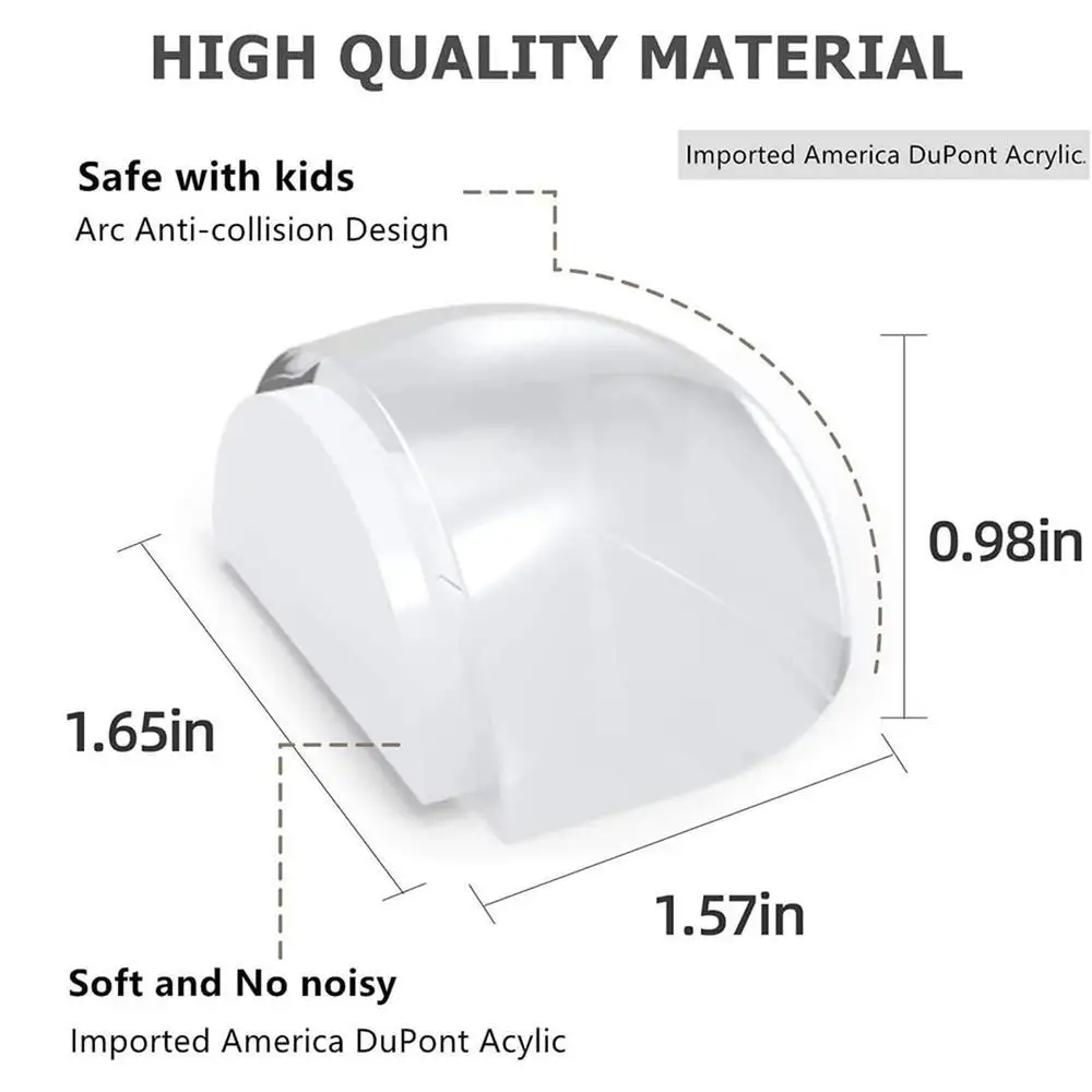 

Прозрачный самоклеящийся дверной стопор