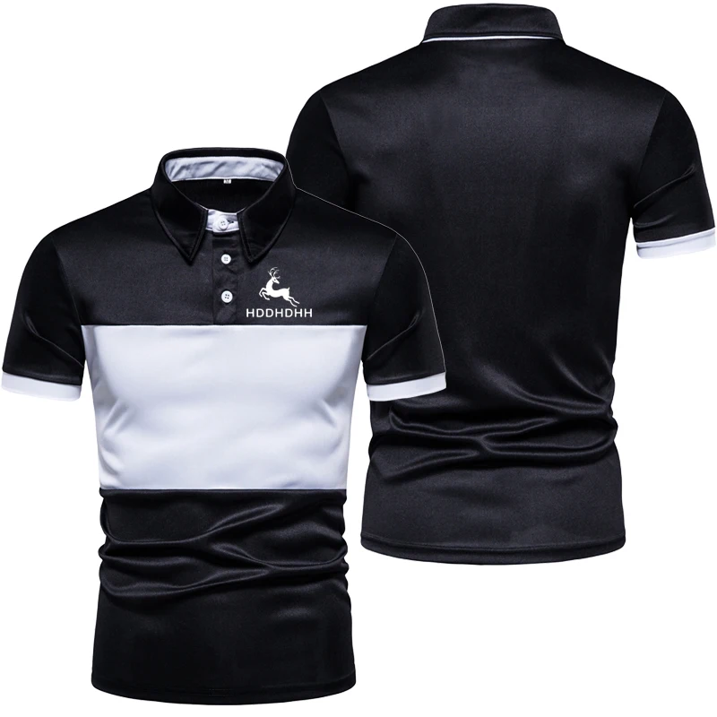 

Men Shirt Short Sleeve Polo New Clothing Summer Streetwear Casual Fashion Tops