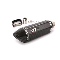 38 51mm universal motorcycle exhaust muffler pipe street bike atv tail escape removable db killer 470 mm silencer