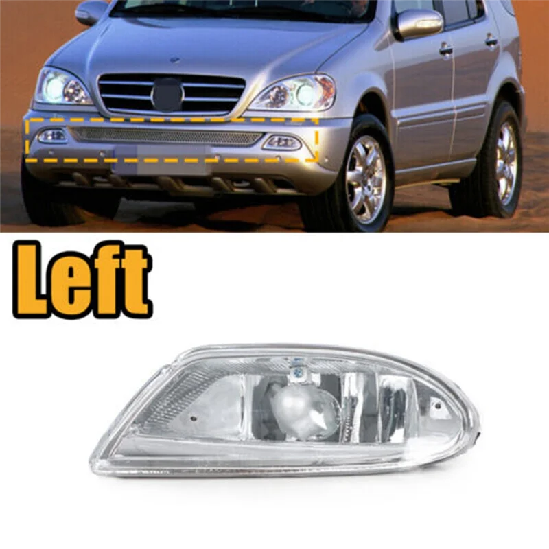 Передний бампер противотуманная лампа левая для ML W163 ML350 1998-2005 фара вождения