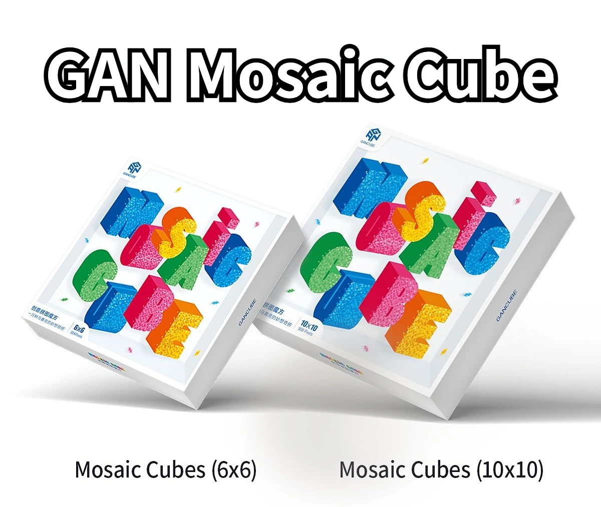 

[Funcube]GAN мозаичный куб 6x6x6 кубик-головоломка GAN мозаичный куб 10x10x10 креативная кубическая мозаика декоративные картины креативное здание