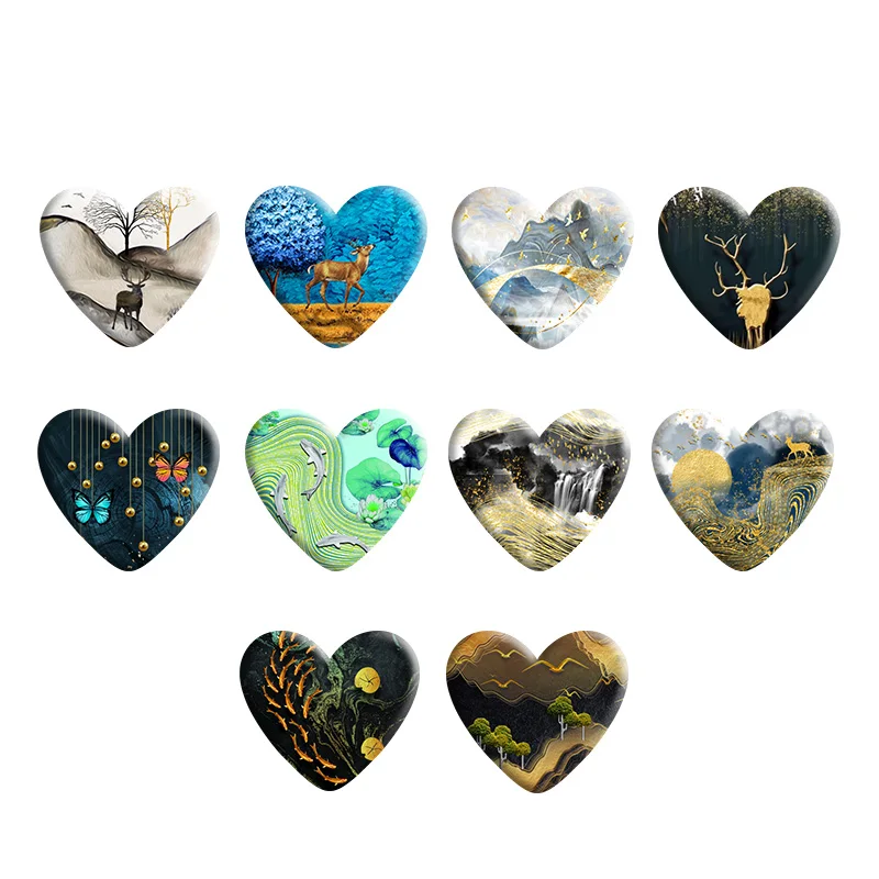 

Hearts Love Heart Resin Cabochon Accessories DIY Earring Hair Phone Applique R1690