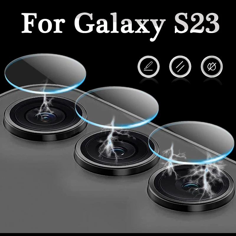

Защитные пленки для камеры телефона Samsung Galaxy S23 Plus, ультразащитная пленка для объектива с защитой от царапин, Защитное стекло для Galaxy S23, защита