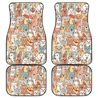 crazy pets collection car floor mats set great gift for lovers of cats dogs birds and other pets