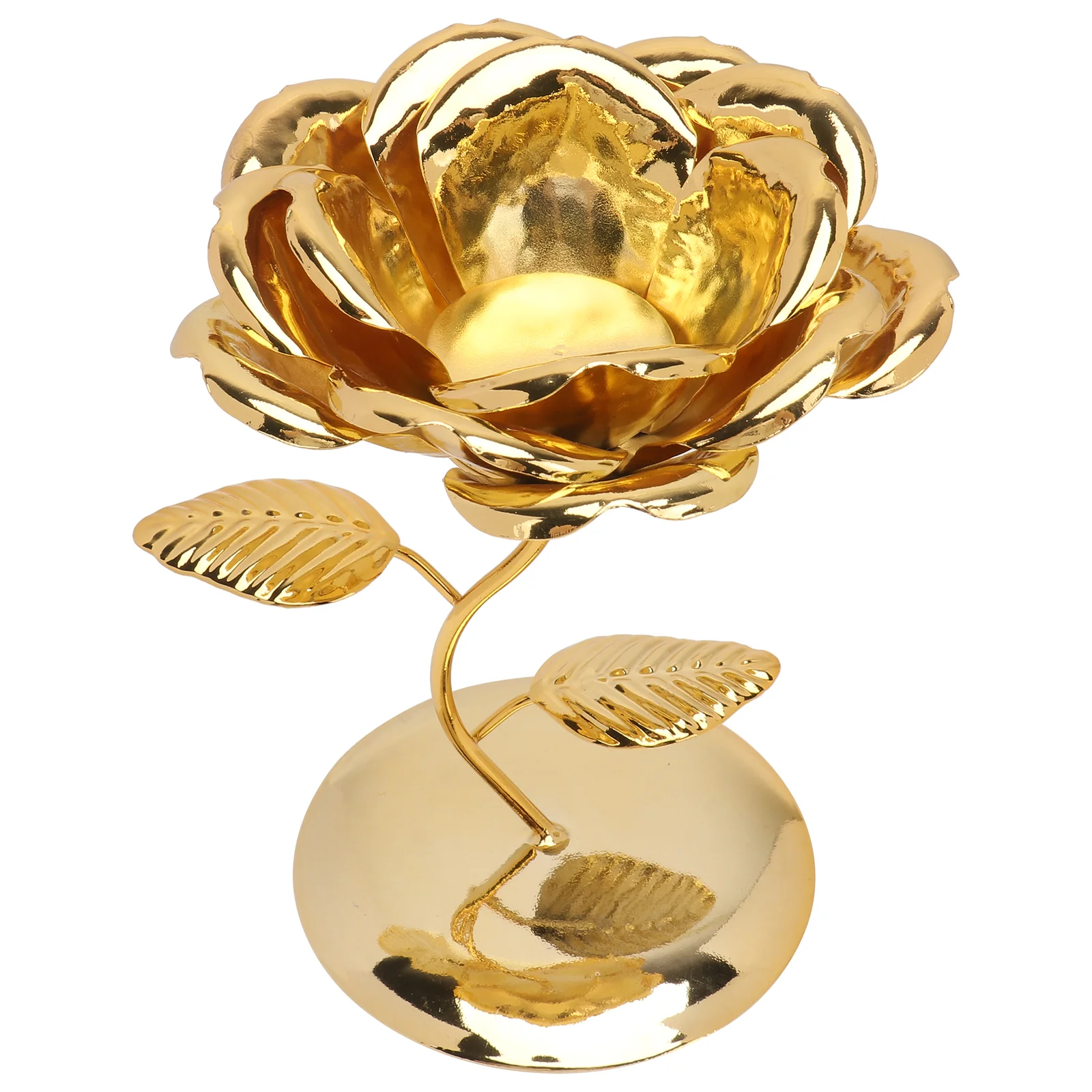 

Flower Candlestick Desktop Stand Metal Candelabrum Fashion Iron Aroma Holder Wrought Iron Votive Tealight Holder