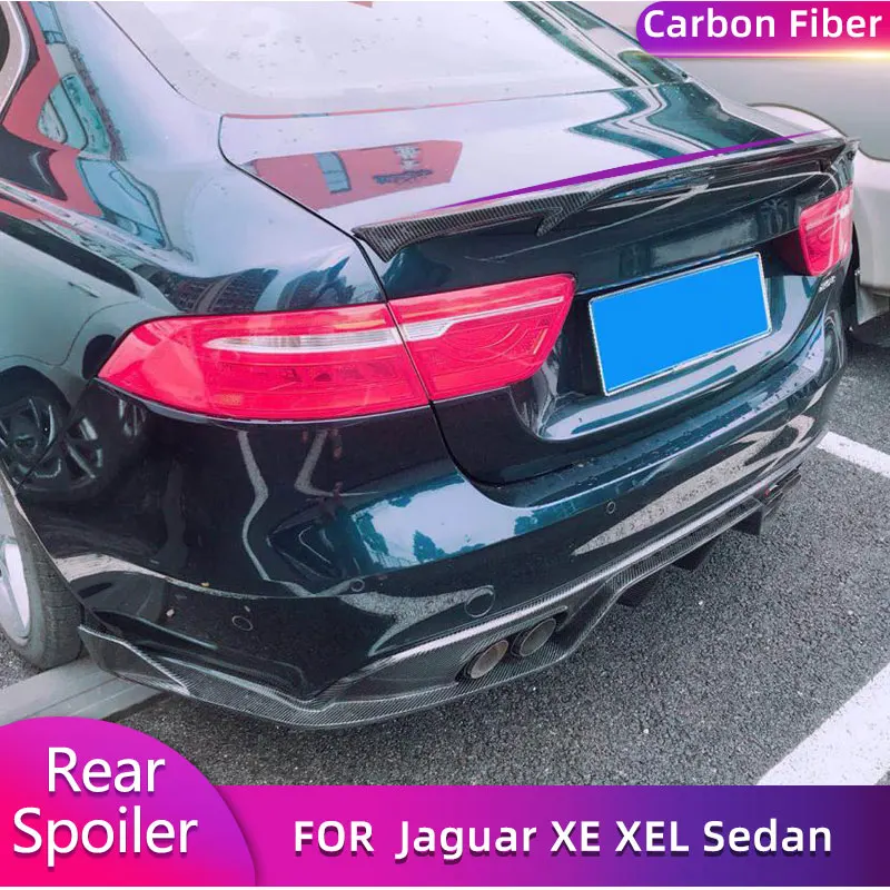 Задний спойлер для багажника из углеродного волокна крылья Jaguar XE XEL Sedan 4-Door 2015-2018