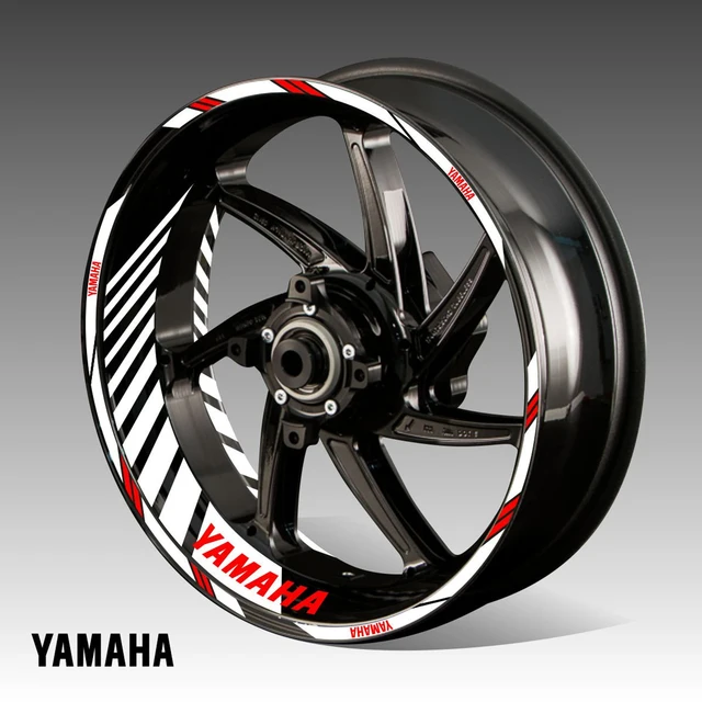 Vinyl Motorcycle Yamaha Sticker Wheel Kit Logo Rim Tyre Decal Yzf R1 R3 R6 R15 Tracer Fz1 Fz6 Fz8 Raptor 6