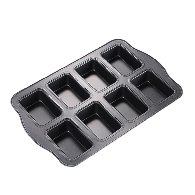 

1Pcs Eight Consecutive Nonstick Toast Molds 8-Hole Brownie Cake Bread Pan Mold Mini Submarine Sandwich Mold Baking Pan