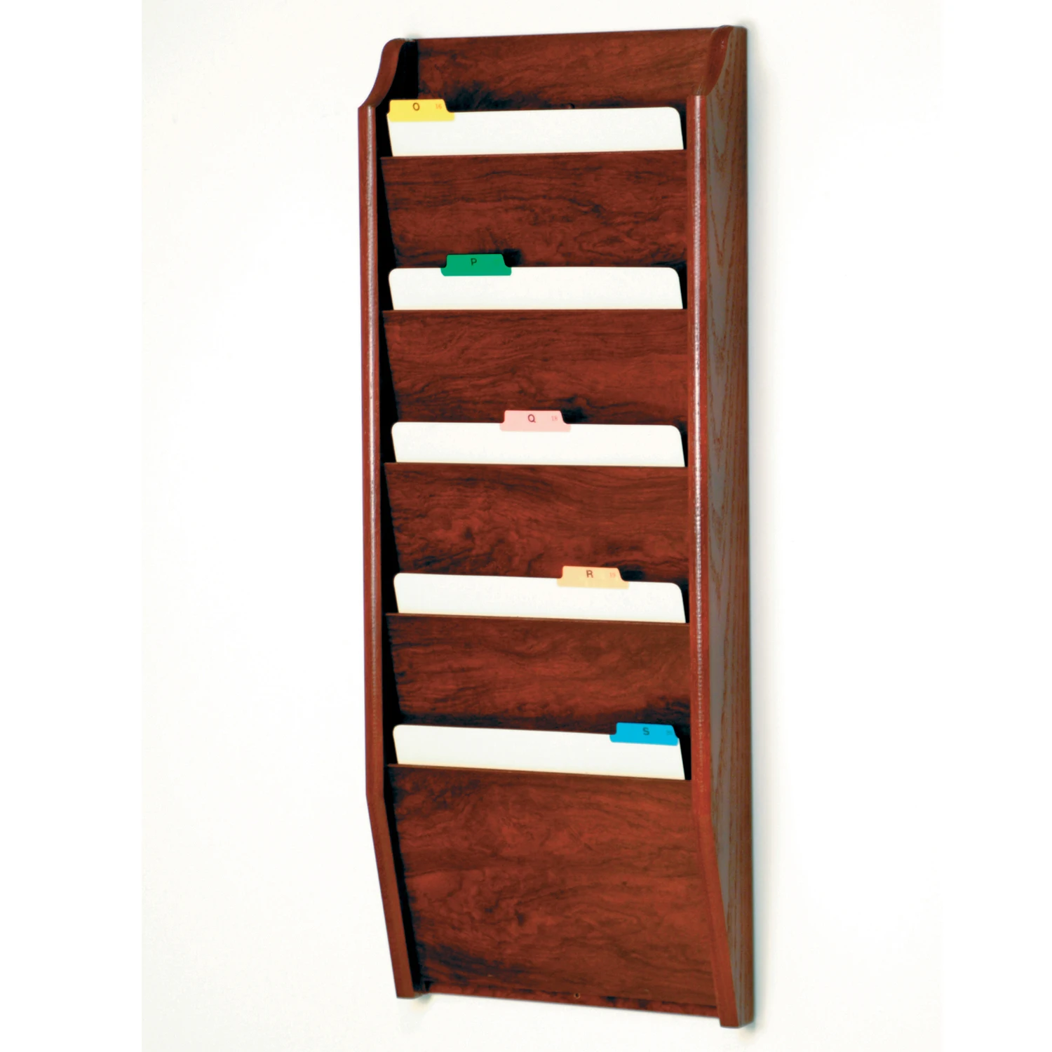 

5 Pocket Letter Size File Holder-Finish Mahogany