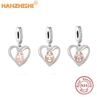 birthday gift series 925 sterling silver loving family heart pendant charm beads fit original charms bracelet necklace berloque