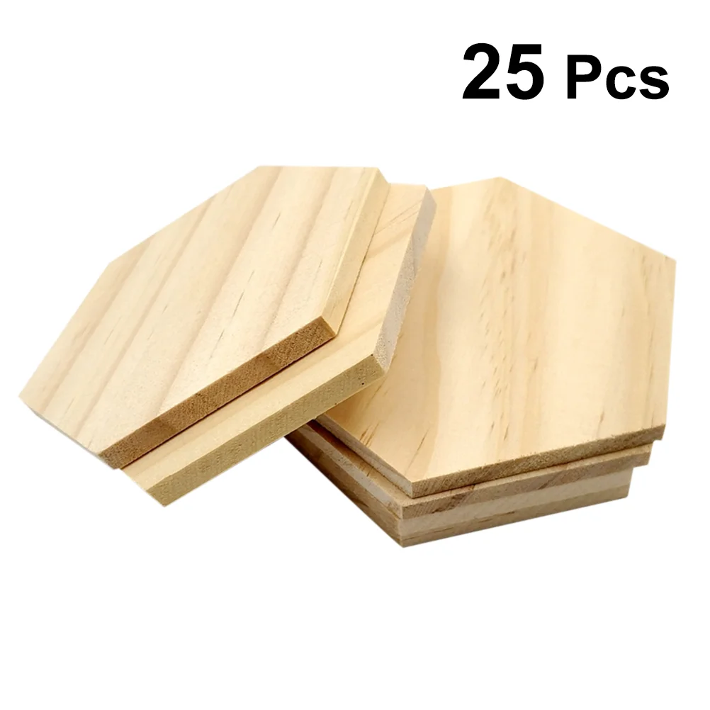 

Wood Hexagon Slices Wooden Craft Cork Pieces Discs Cutouts Blank Decorative Shapes Ornaments Tree Unfinishedsupplies Tiles Slab