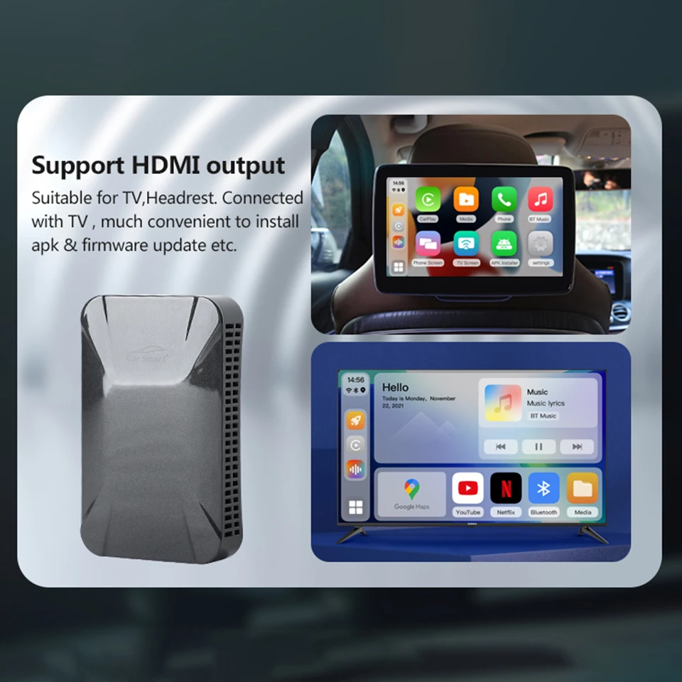 Новый беспроводной интерфейс Android Android11 CP 308 CarPlay AI Box Для Chevrolet Equinox Cruze Malibu XL 2018 2019