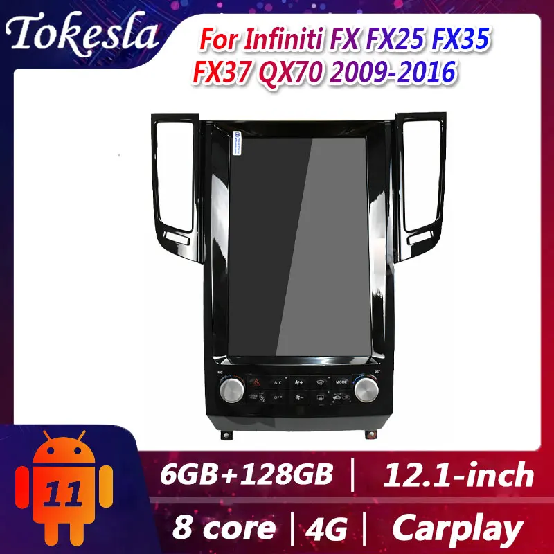 Автомагнитола для Infiniti FX FX25 FX35 FX37 Qx70 09-16 12 1 'ɺndroid мультимедийный ресивер