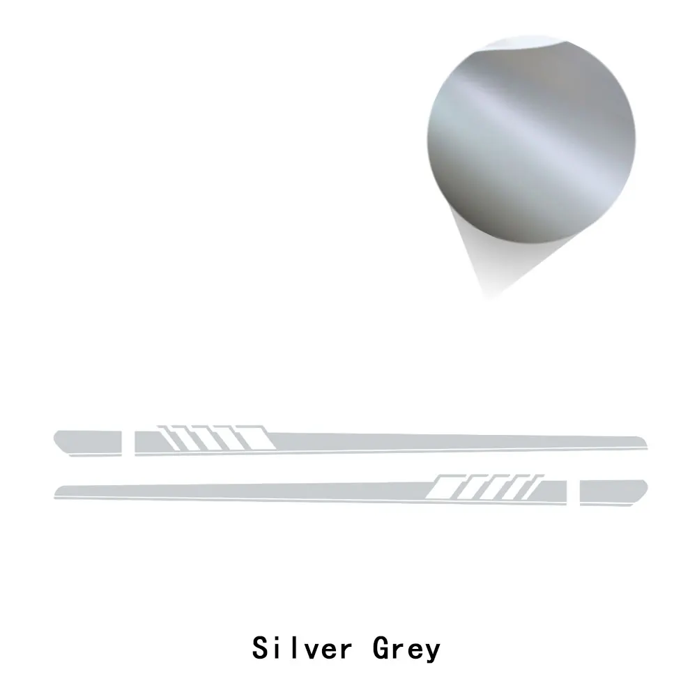 

2 шт. гоночная спортивная дверь автомобиля, боковые полосы, юбка, наклейки, виниловая наклейка для Audi A3 A4 A5 A6 A7 Q2 Q3 Q5 RS3 RS4 RS5 TT, аксессуары