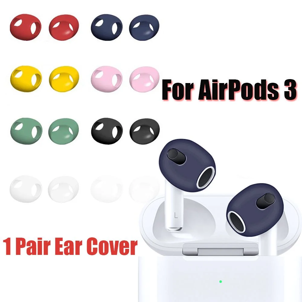 

Silicone Airpods Ear Caps For AirPods 3rd Ear Case Tips Accessories Protective Case Skin Covers For Apple AirPod 3 2Pcs/Pair