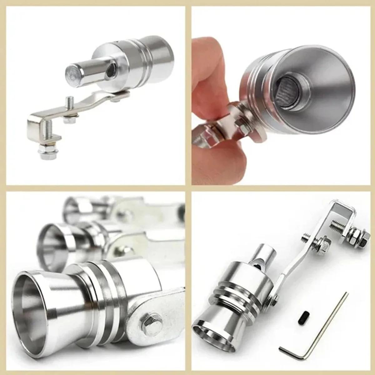 1 шт. Автомобильная турбина ветровая канавка Серебряный автомобиль