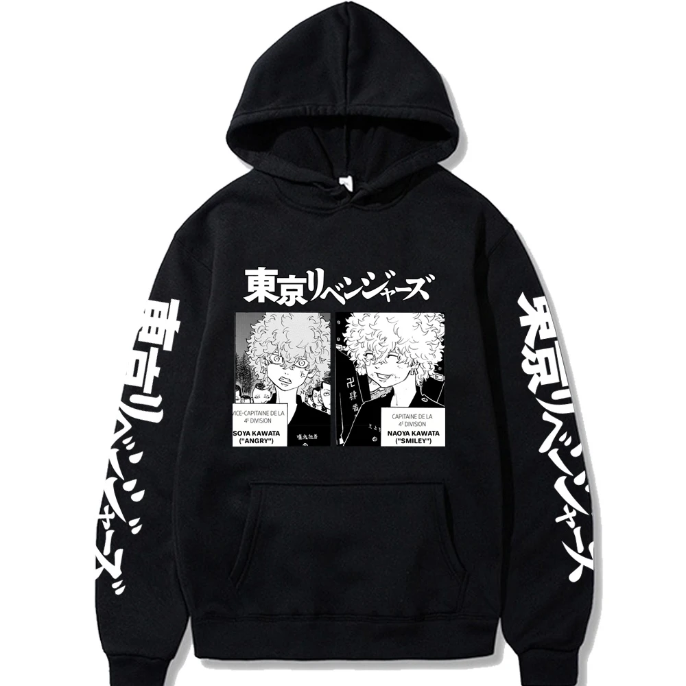 

Anime Tokyo Revengers Harajuku Kawata Nahoya Kawata Soya Manga Hoodies Sweatshirts Gothic Cartoon Men Winter Hoodie Streetwear