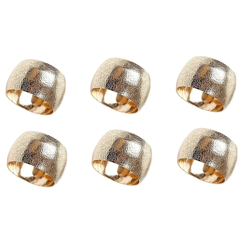 6 шт. свадебные кольца для салфеток