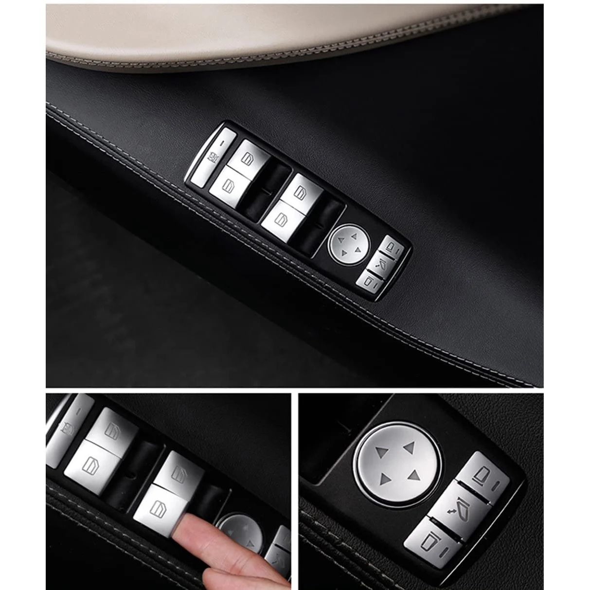 14 шт. Стикеры для кнопок Tesla Model X S кнопка подъема автомобильного окна крышка