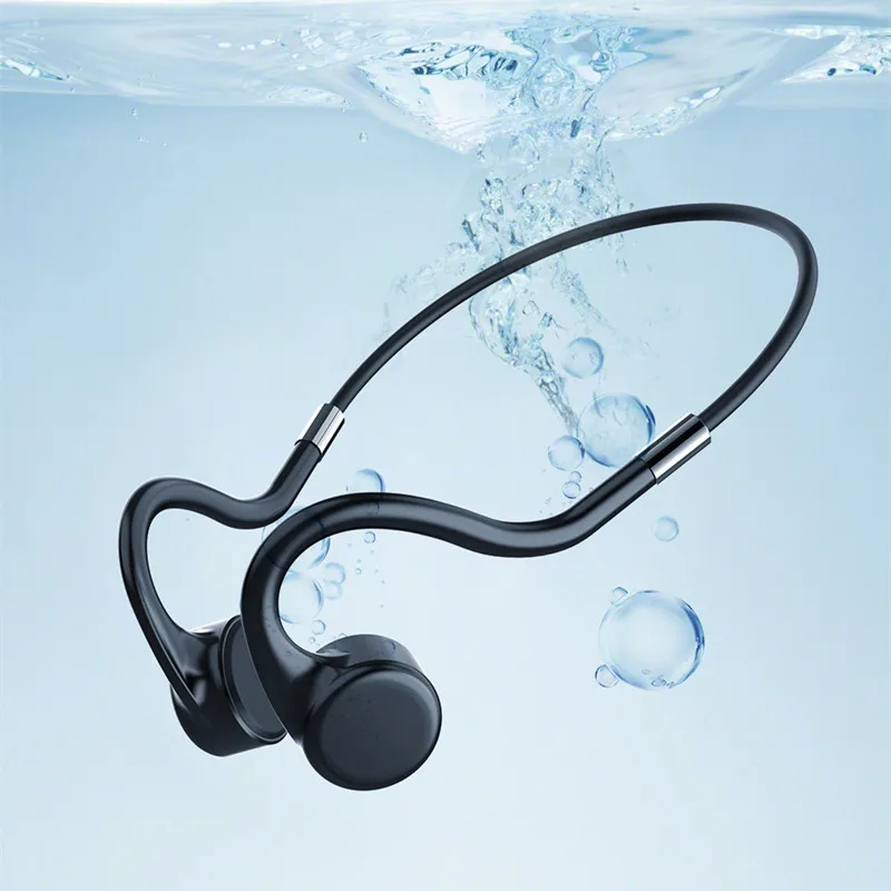 

X5 Bone Conduction IPX8 Waterproof Swimming MP3 Music Player, Head-Mounted 8GB Memory Sports Running Bluetooth Headset