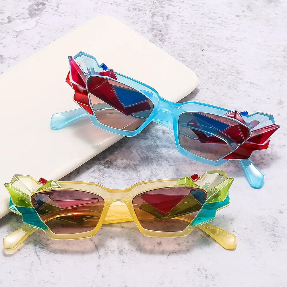 

Retro Unique Gradient UV400 Cat Eye Sunglasses Women Shades Polygon Eyewear Sun Glasses