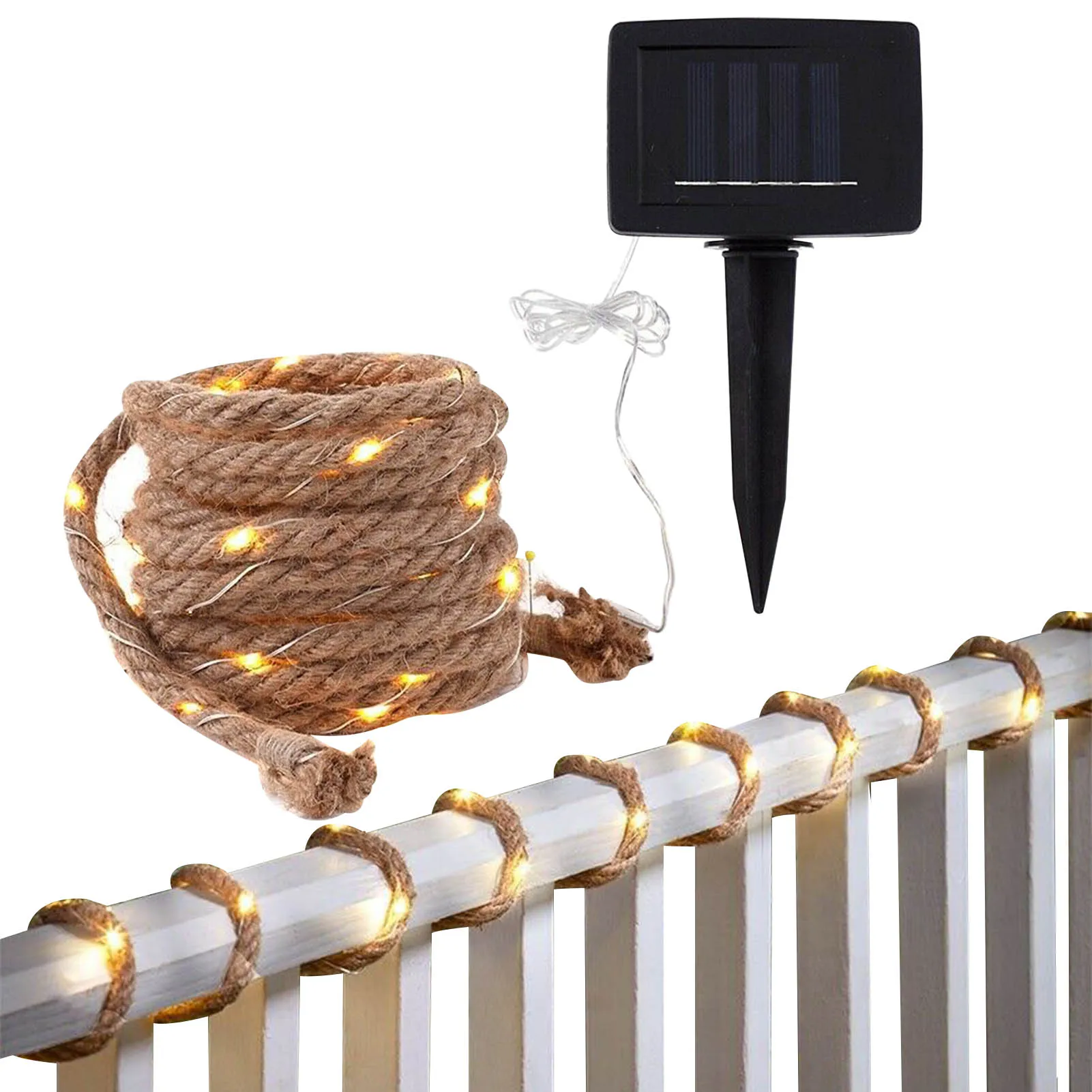 

Диммируемая наружная гирлянда на солнечной батарее, 100/200 светодиодов