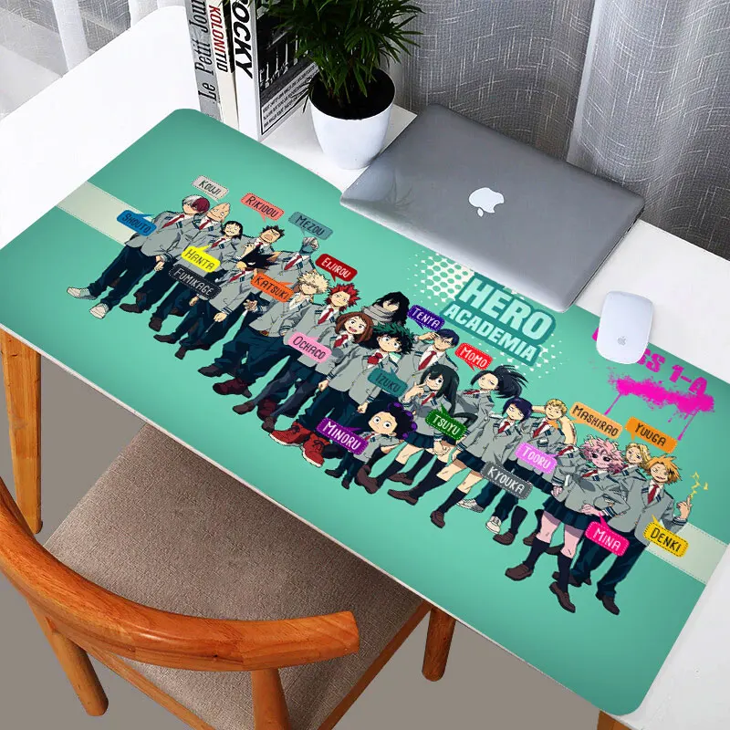 

Большой коврик для мыши с аниме «Моя геройская Академия» XL, игровой коврик для мыши, компьютерные аксессуары, коврик для клавиатуры, ноутбук...