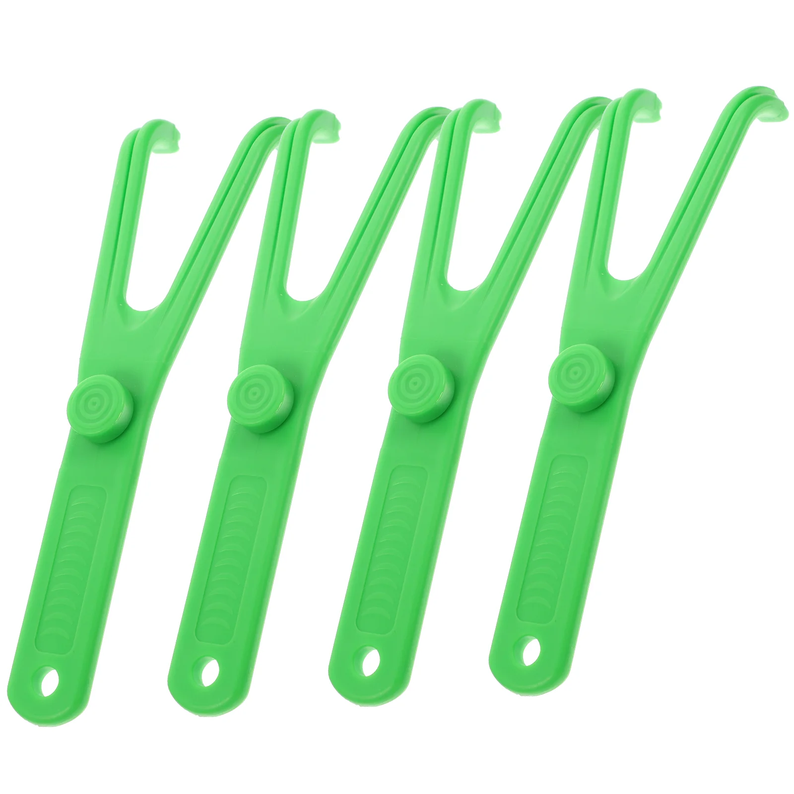 

4pcs Floss Holder Replacements Plastic Floss Handles for Tooth Cleaning (Random Color)