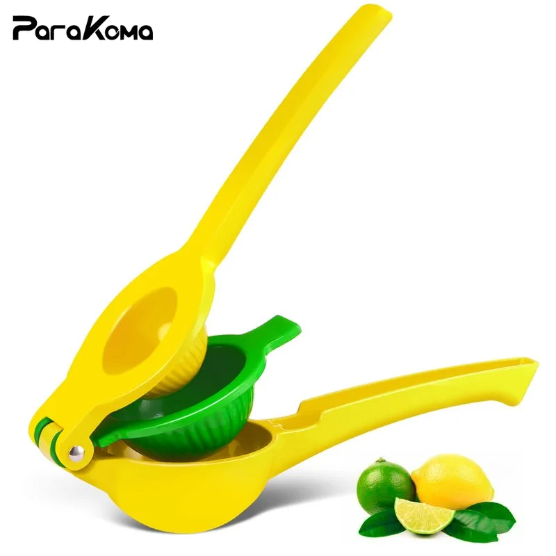 

2-In-1 Lemon Squeezer - Easy To Use Manual Juicer Hand Press - Lemon Juicer & Lime Squeezer Extracts Juices Juicer Machine Black