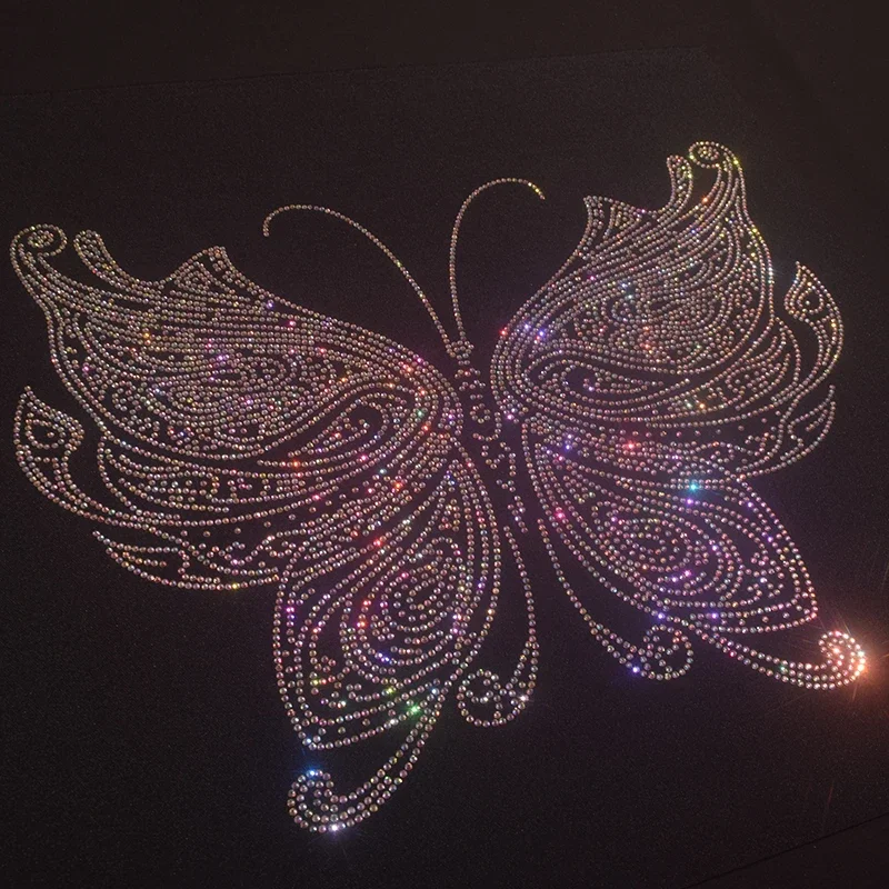 Новая цветная бабочка Горячая карта искусственная кожа патч аксессуары для