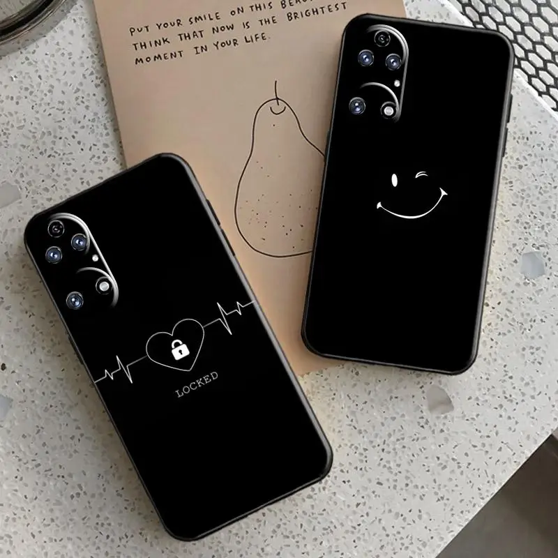 

Simple Cartoon Pattern Phone Case For Huawei P30 P20 Pro Lite 2019 P Smart Z 2020 2021 P30 P50 P40 Plus 5G P10 1ooz Plain