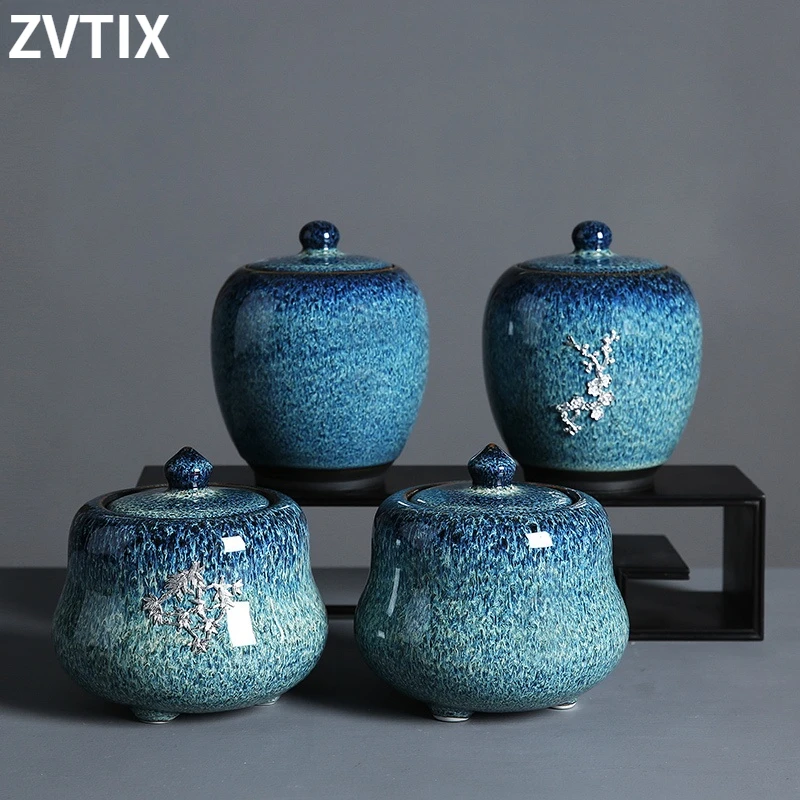 

Ceramic Storage Sealed Cans With Lids Household Tea Boxes Household Storage Cans Candy Boxes Home Decor Creative Coffee Cans New