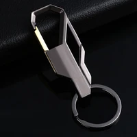 fashion metal car key chain for men zinc alloy spring clasp 32mm keyring trouser belt clip keychain black for car home keys
