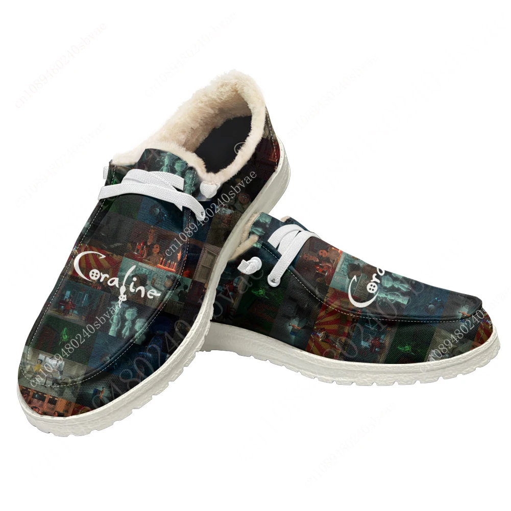 Coraline The Secret Door плюшевые туфли на плоской подошве дышащие уличные кроссовки легкая