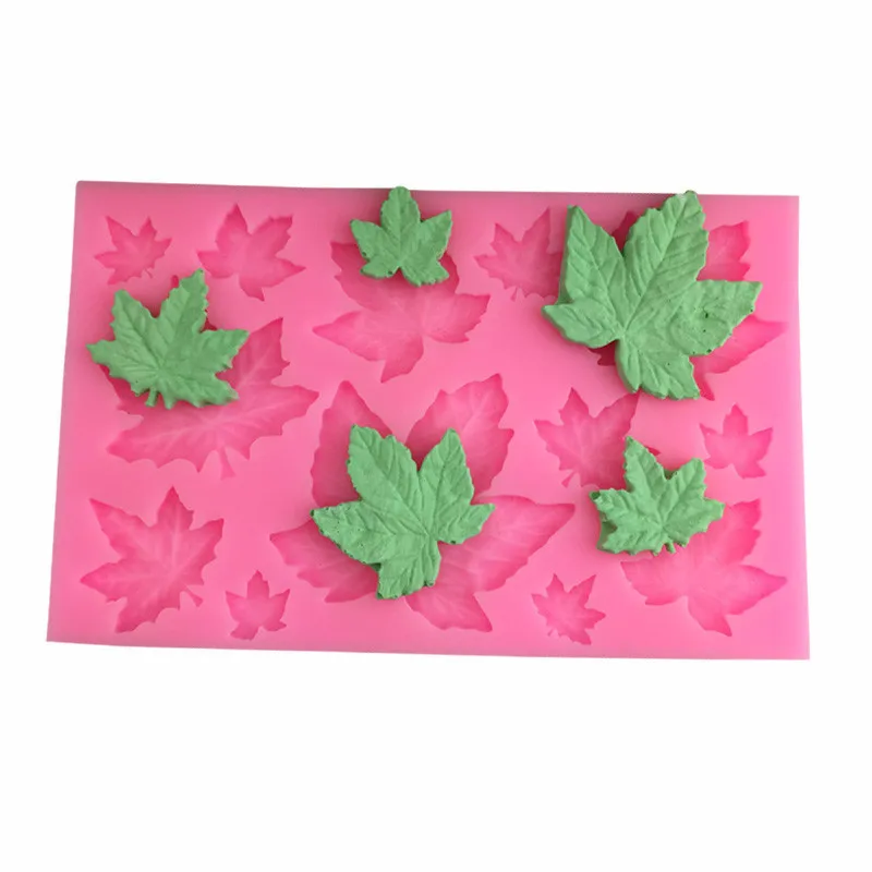 

Maple leaf shape baking tool soft clay dripping mold chocolate cake decoration