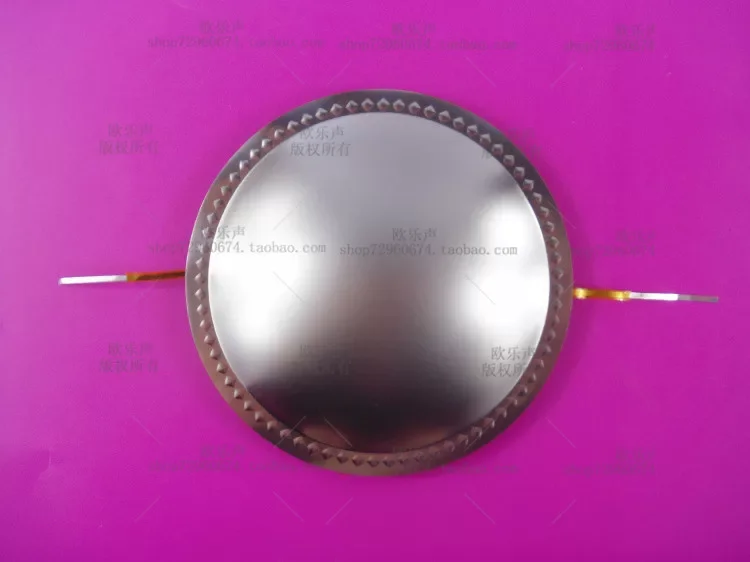 Фото GHXAMP KSV Kapton 99.2 мм, титановая диафрагма для высокочастотного динамика – плоская алюминиевая / алюминиевая проволока с медным покрытием, 8 Ом, 1 шт. №1